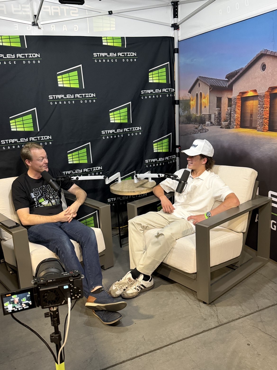 Founder of Zest Exteriors being interviewed